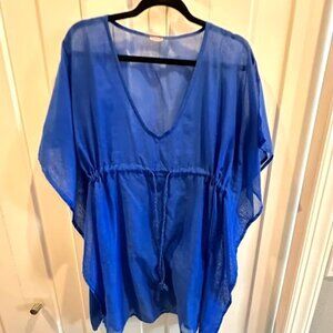 Echo Sheer Blue Beach Coverup